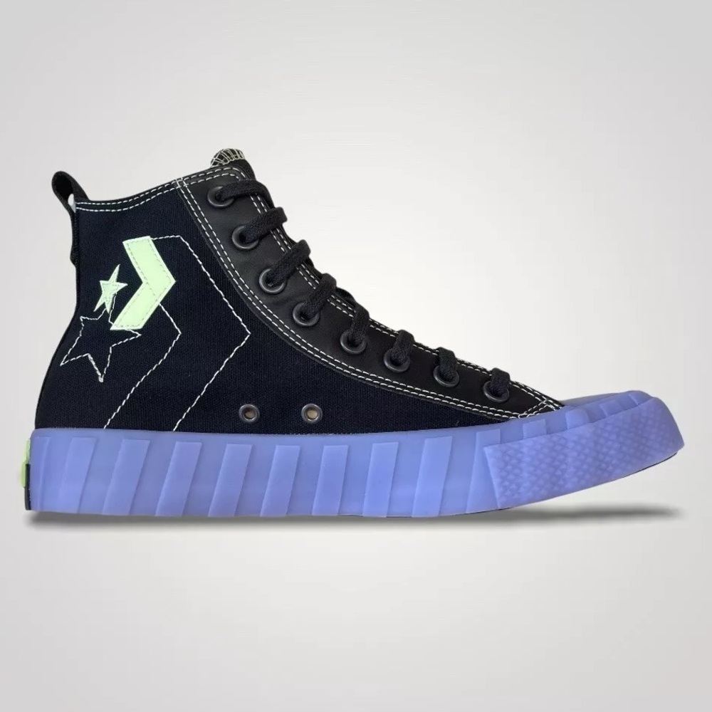 Converse Untitl3d High Dramatic Night Sneakers Black/Purple Sapphire M:6.5 W:8.5
